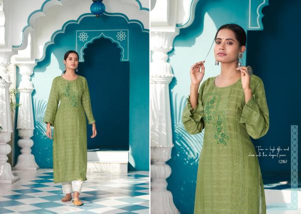 Kalaroop Beetle Fancy Rayon Embroidery Kurti 